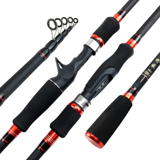 New Carbon Telescopic Fishing Rod