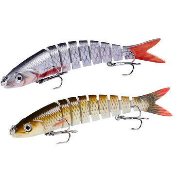 CCLTBA 10cm 10g Bass Fishing Lures Sinking Jointed Swimbait Trout Bait