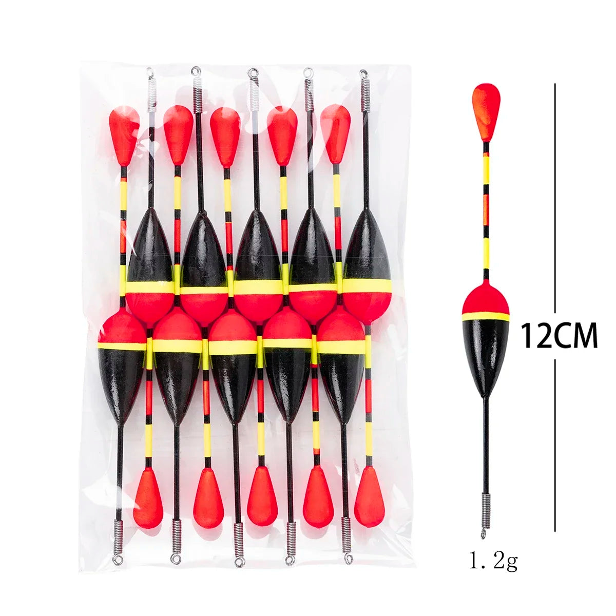 10Pcs/Lot Fishing Floats Set - Buoy Bobber Fishing Light Stick Floats