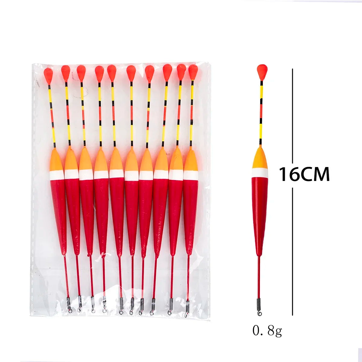 10Pcs/Lot Fishing Floats Set - Buoy Bobber Fishing Light Stick Floats