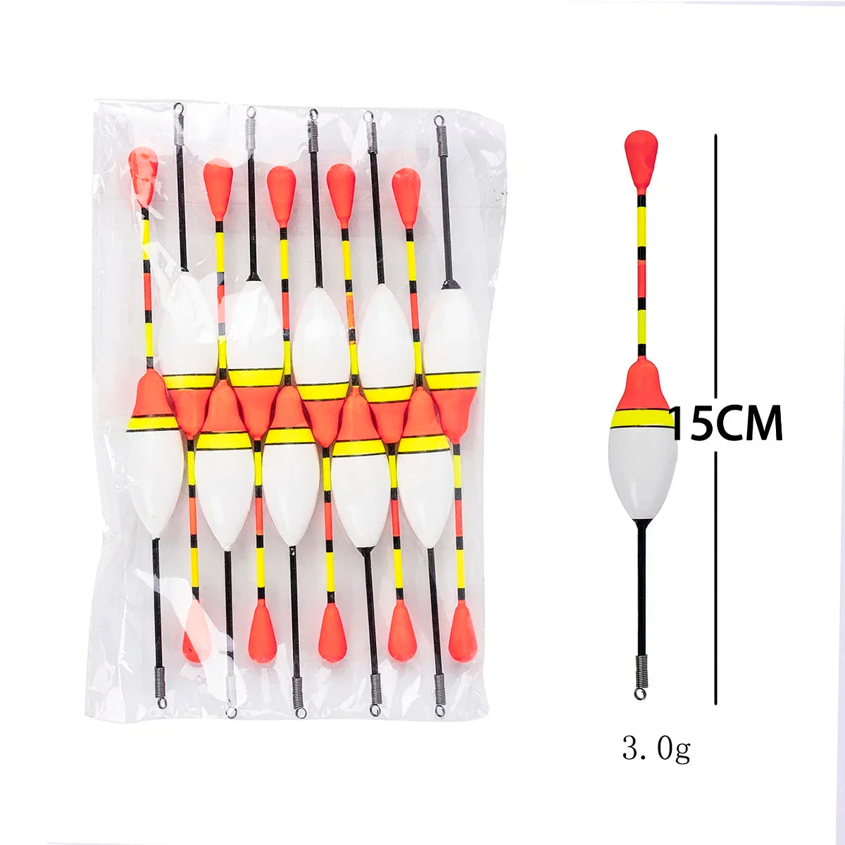 10Pcs/Lot Fishing Floats Set - Buoy Bobber Fishing Light Stick Floats